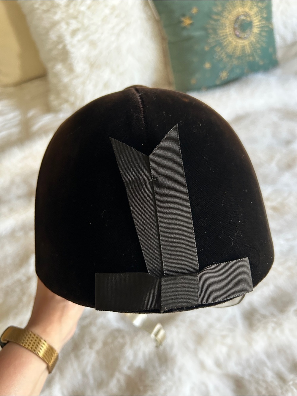 Vtg Equestrian Lexington Velvet Riding Helmet - Picture 2 of 8